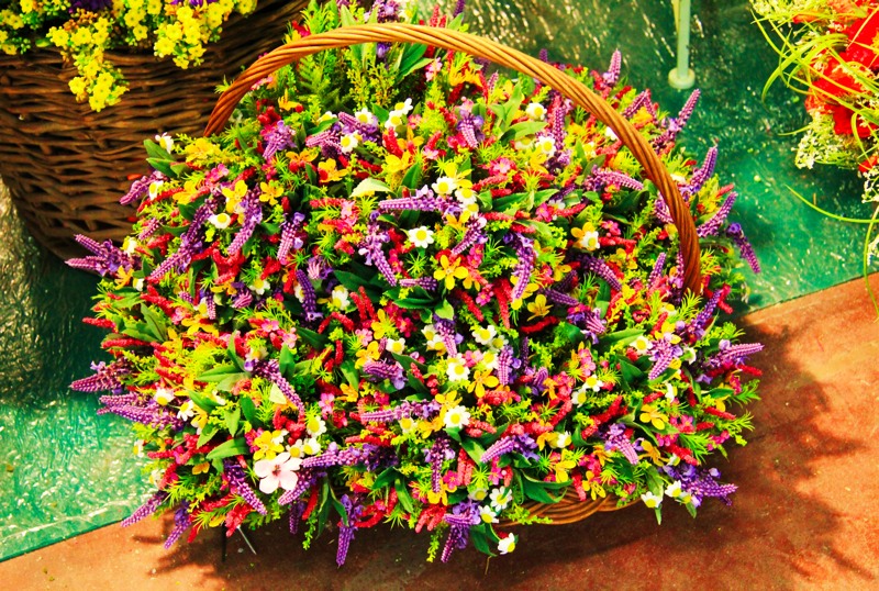 Cestino fiori provenzali